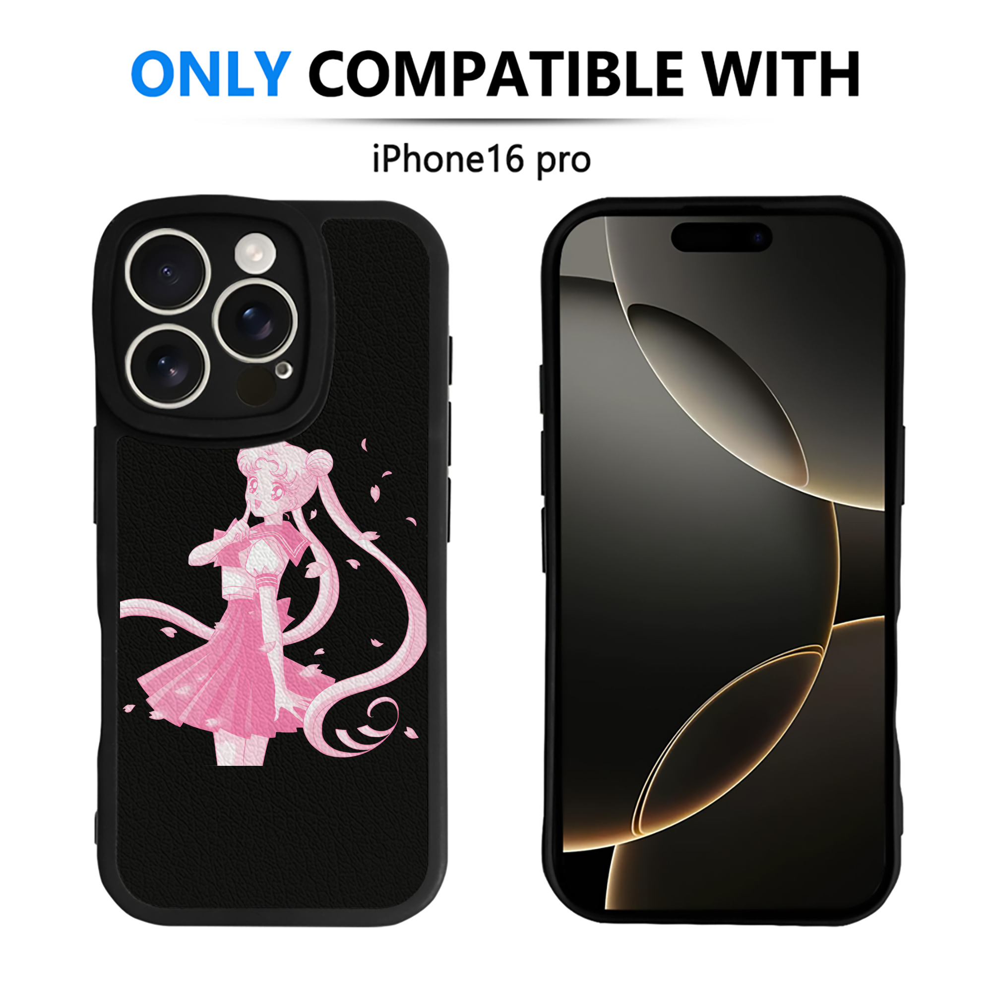 （画像用） 美少女戦士セーラームーン 愛野 美奈子 あいの みなこ Sailor Moon Aino Minako 【iPhone 16シリーズ対応】シリコンスマホケース（レザー調） 材質：シリコン